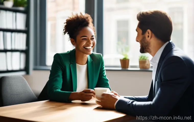 컨설턴트로서의 커뮤니케이션 스킬 - **Prompt:** A warm, inviting scene in a contemporary consulting office. A diverse male consultant an...