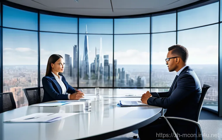 컨설팅 직군별 세부 역할 - **A dynamic, professional strategic consultant in a modern, well-lit boardroom. The consultant, a co...